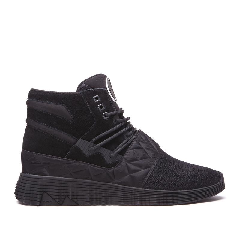 Buty Supra JAGATI - Sneakersy Wysokie Damskie - Czarne (BIWZ-58920)